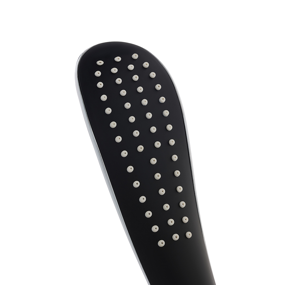 Лейка для душа, 1 режим, 63х250 мм, черный/хром - #2