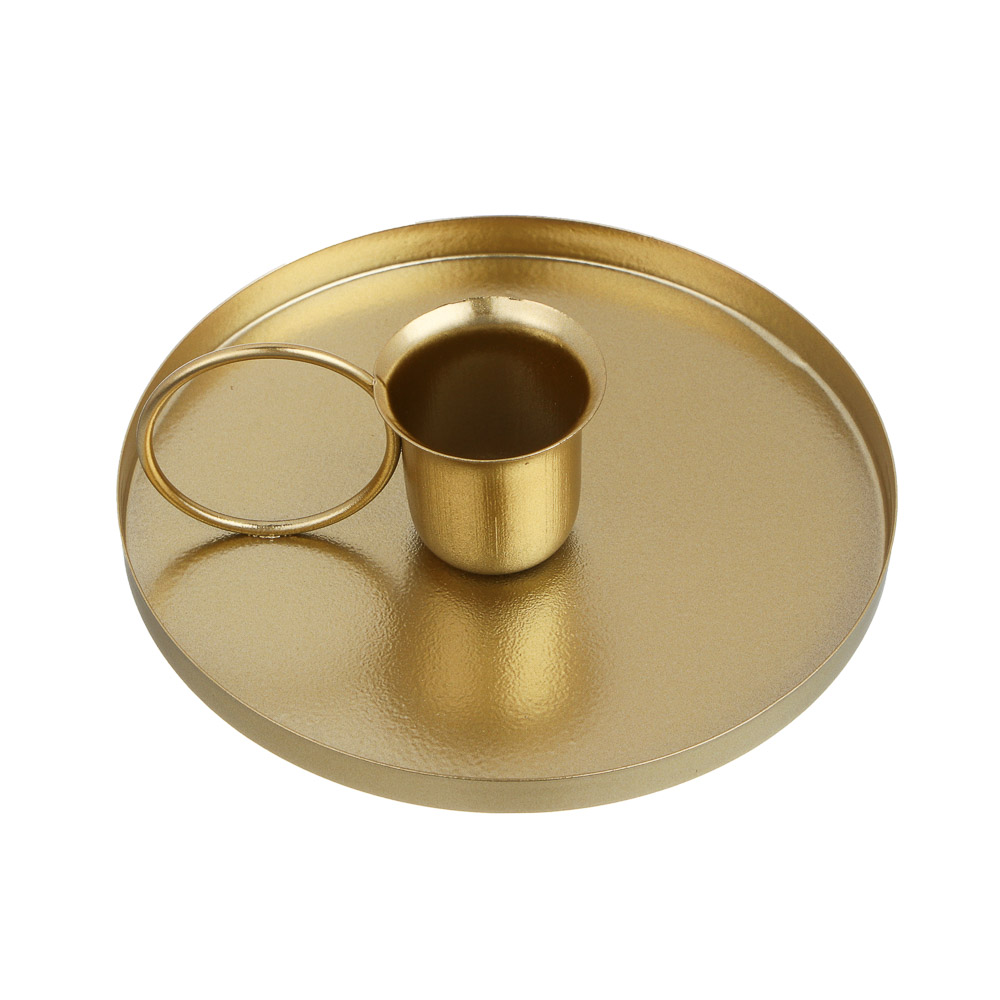 Подсвечник тм LADECOR металлический, 10,5x10,5x3,5 см, с ручкой, 2 цвета - #2