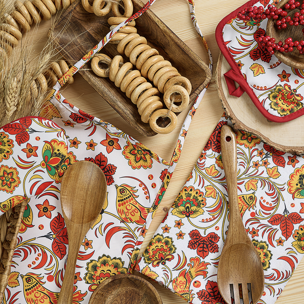 PROVANCE Хохлома Фартук, 100% полиэстер - #7