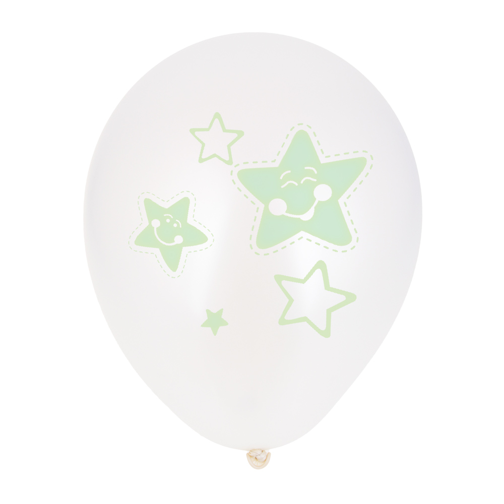 Капитан Весельчак Набор воздушных шаров с флуоресцентным покр. с рисунками, 3 шт, 12", 6 дизайнов - #5