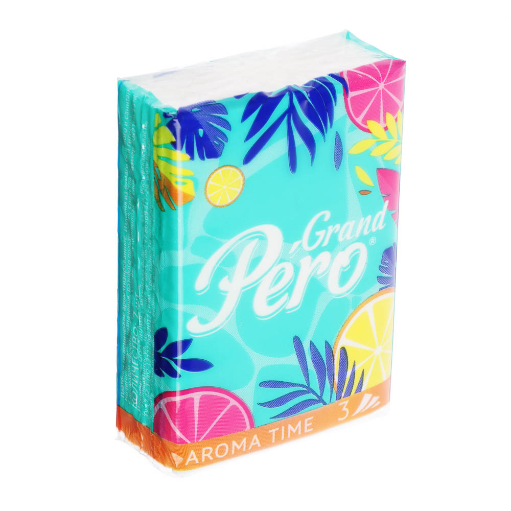 Платочки бумажные Grand Pero aroma, 3 слоя, 7шт - #6