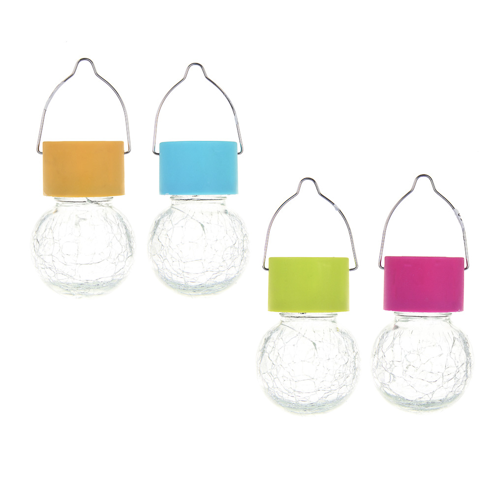 INBLOOM Фонарь на солн.батарее 9х6см 1LED белый, 1x1.2v 2/3AA 100mAh Ni-MH, пластик, стекло - #2