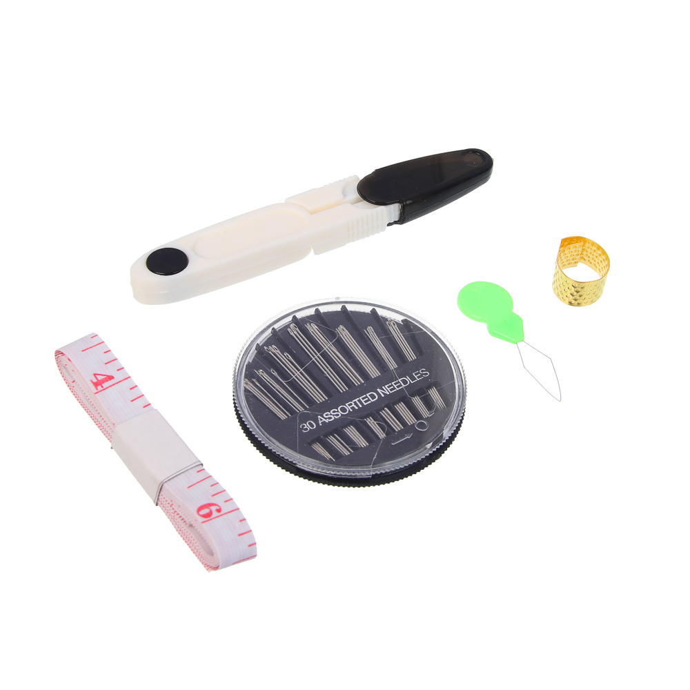 Набор швейных принадлежностей, 21 предмет, АБС, 11,7х5,6см, 4 цвета - #12