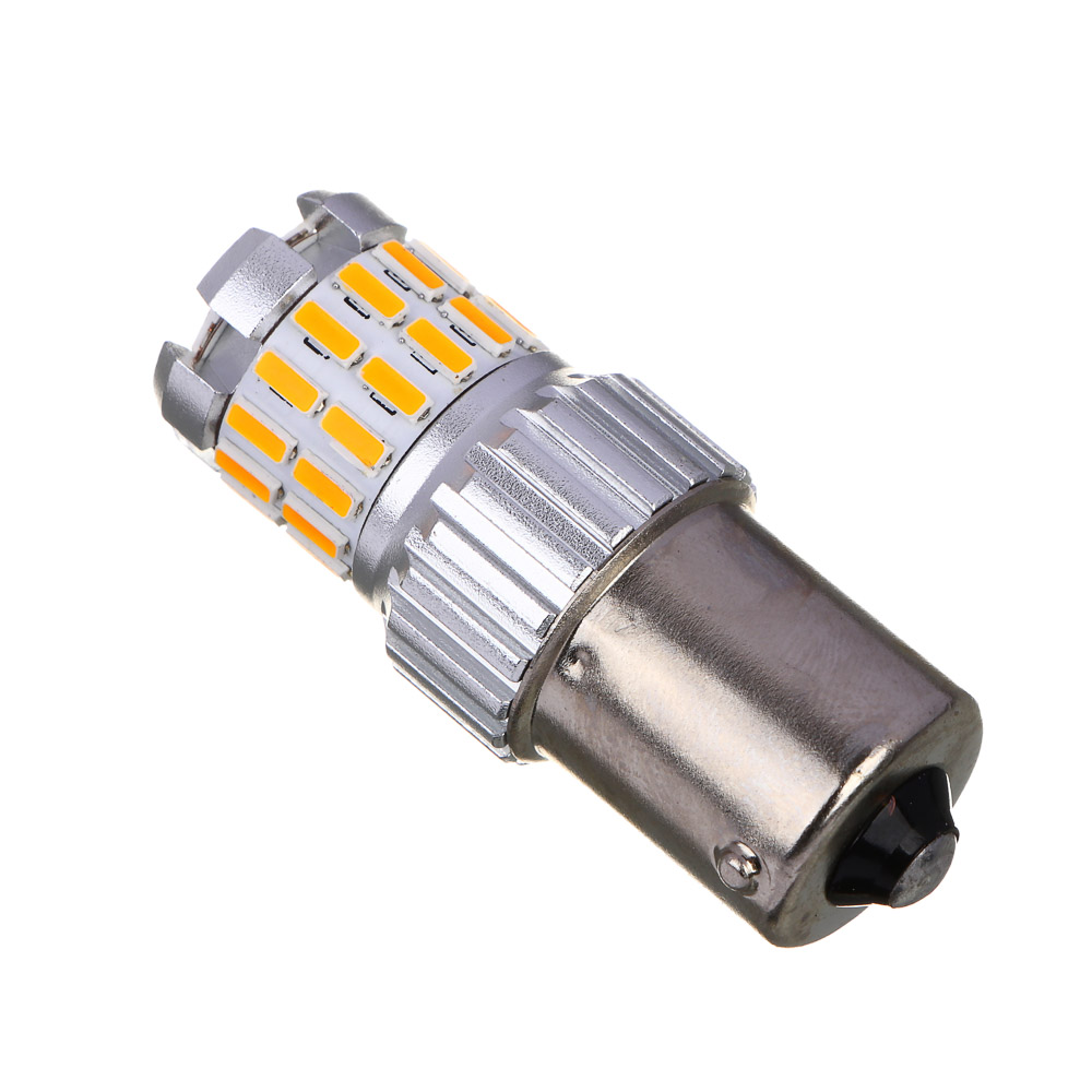 NG Лампа светодиодная T15, (36 SMD -BAU15S), 12-24В,желтый, 2 шт., блистер - #3