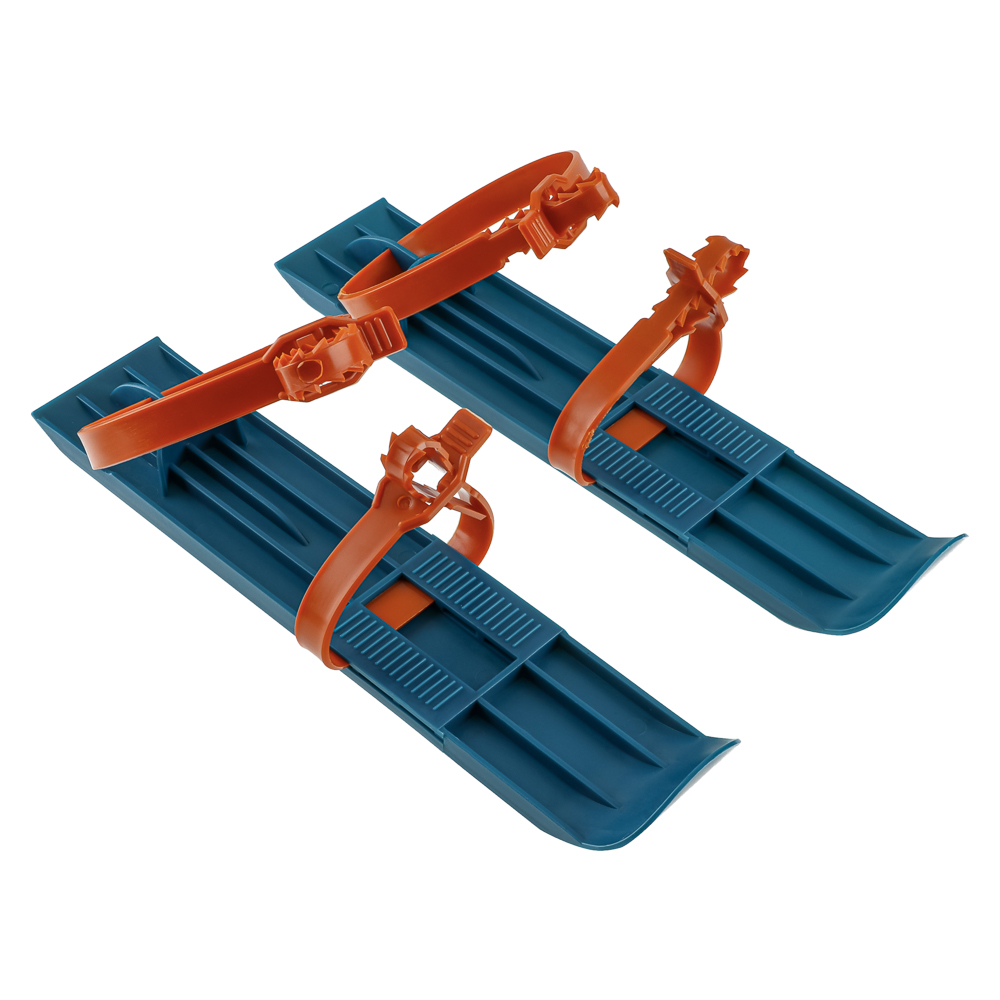 Мини-лыжи детские с пластиковыми ремешками, пластик, 7х36х1см, МЛ-1 - #2