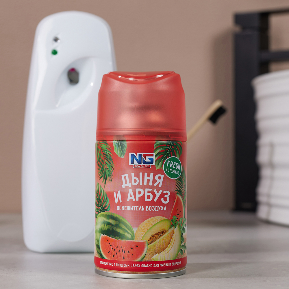 NEW GALAXY Освежитель воздуха Автоматик Fresh 230мл, дыня и арбуз - #4