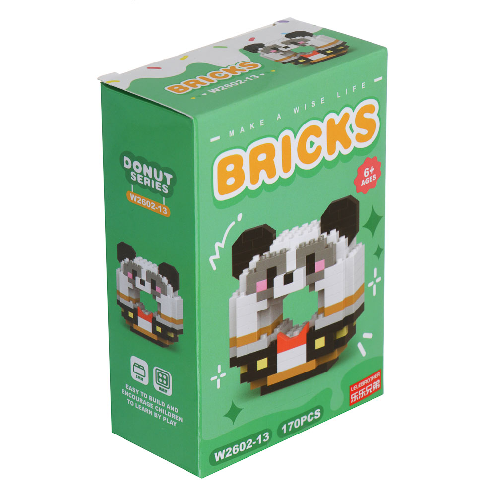 Конструктор мини 3D "ЗвероПончик", ABS, 7,8х4,1х11,3см, 12 видов - #4