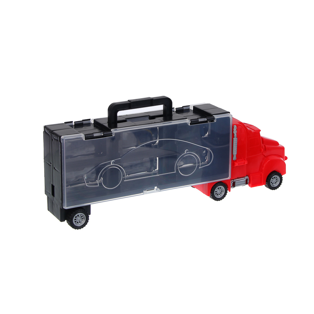 ИГРОЛЕНД Автоперевозчик, с запуском, 6 машинок, PP, 37х14,2х7,3 см, 2 дизайна - #12