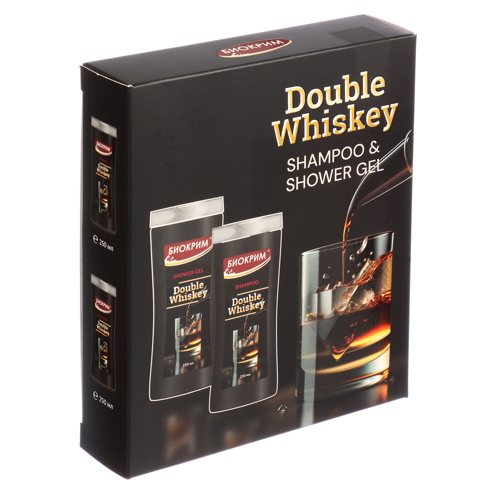 Подарочный набор мужской БИОКРИМ Double Whiskey, шампунь для волос + гель для душа, 2х250 мл - #3
