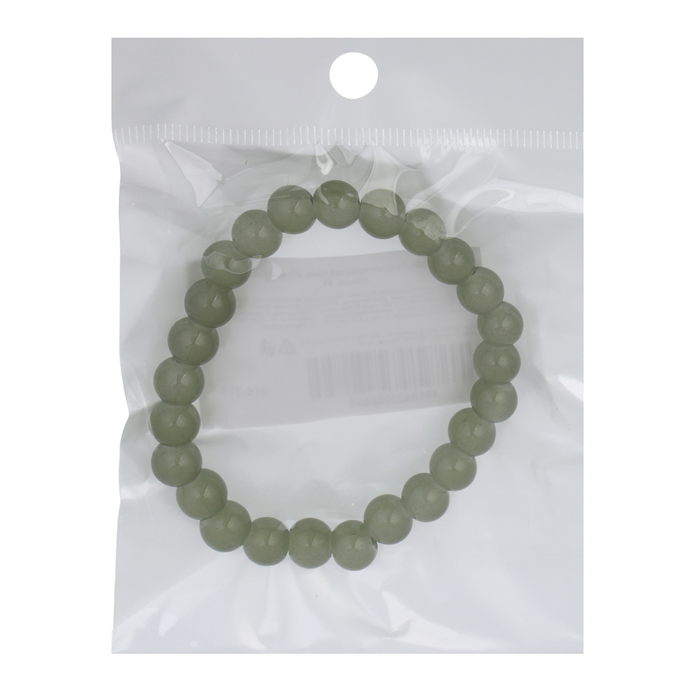 ЮНИLOOK Браслет кошачий глаз, d7см, d бусин 0,8мм, 6 цветов, стекло, #1 - #5