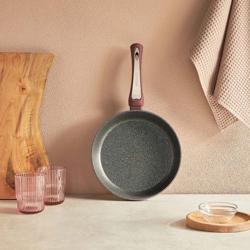 SATOSHI Ла Мери Сковорода литая d=24см, антипригарное покрытие мрамор, индукция - #9