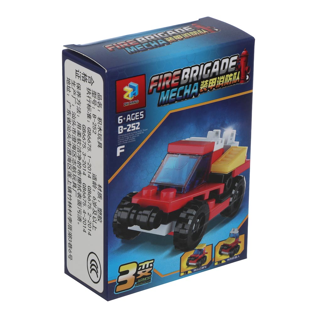 ИГРОЛЕНД Конструктор "Пожарная бригада" 8 в 1, 8х3,5х11 см, ABS, 6 видов - #11