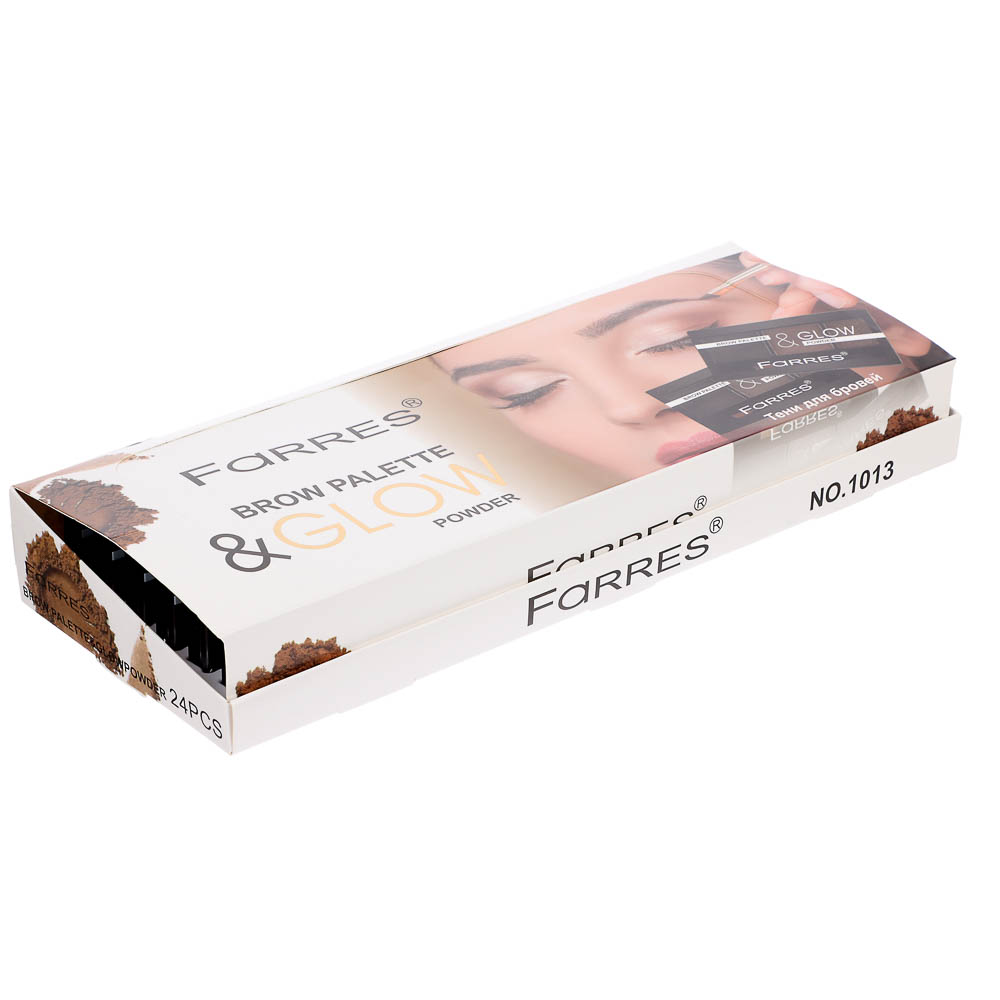 Тени для бровей "Brow&Glow", тм Farres, 3 цвета - #9