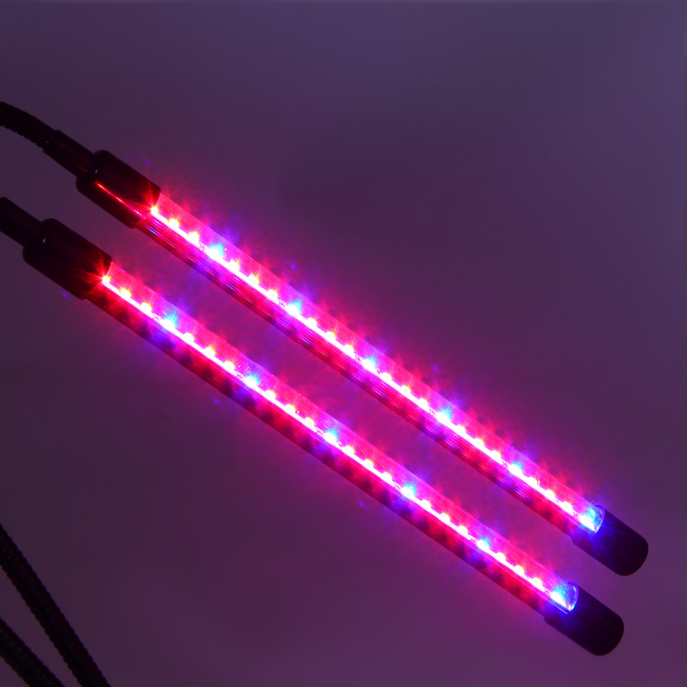 INBLOOM Светильник светодиодный для растений, 48LED, 3 реж, таймер, диммер, 6Вт, USB, PC, металл - #8