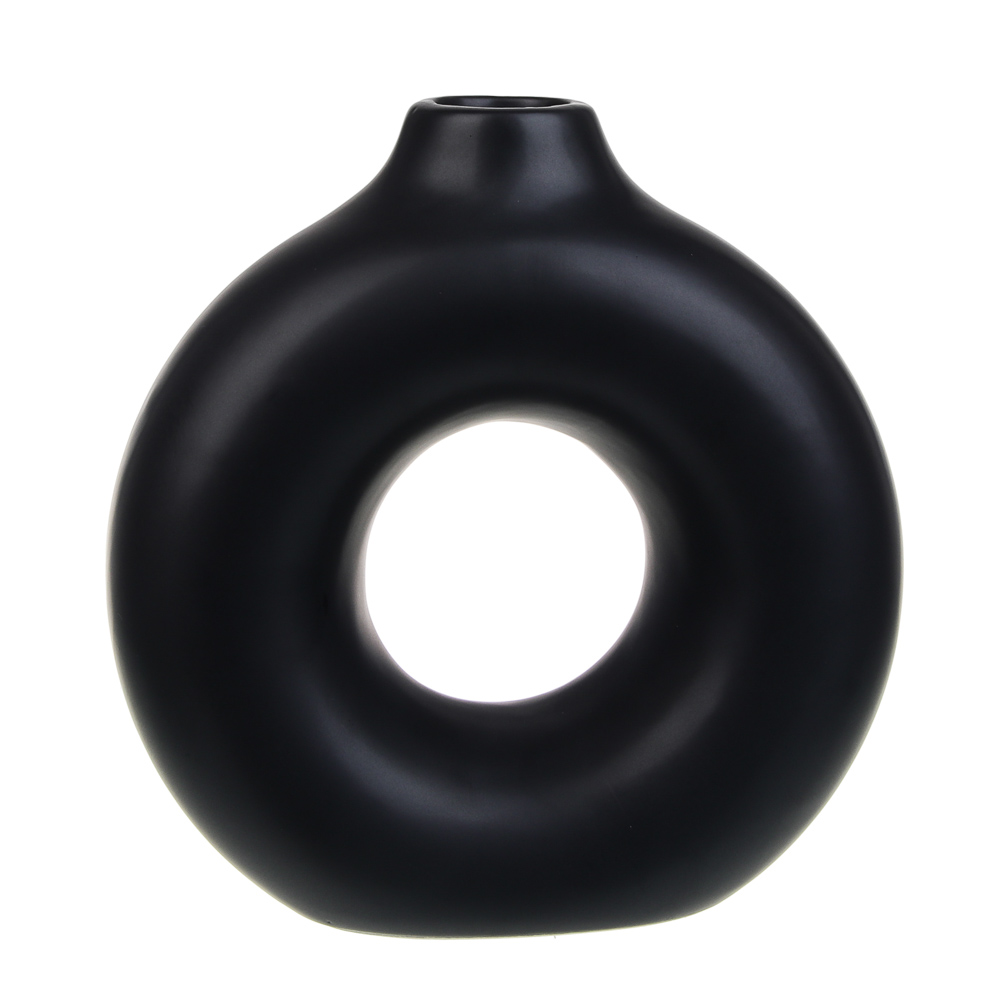 VETTA Вазон, 15,5x15x6 см, керамика, чёрный - #1