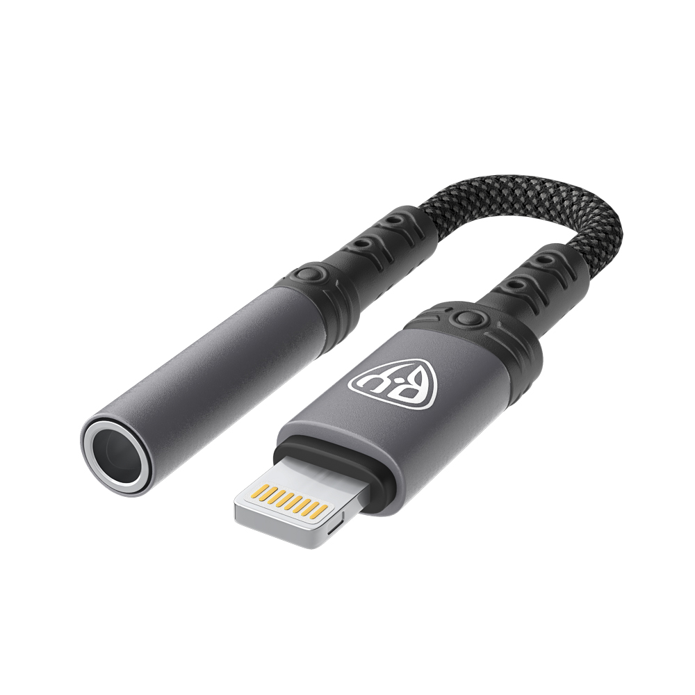 Переходник SoundCore iP-AUX (F) 3.5мм mini jack 4pin BY, 0,12 м, позолоченный, нейлон, черный - #4