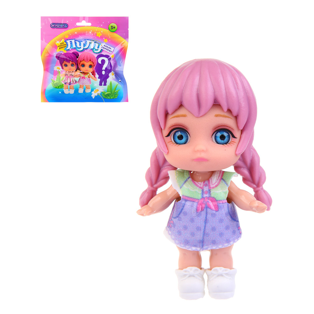 ИГРОЛЕНД Кукла-сюрприз "Лулу" коллекционная, 8 см, PVC, ABS, 14х4х14 см, 6 дизайнов - #1