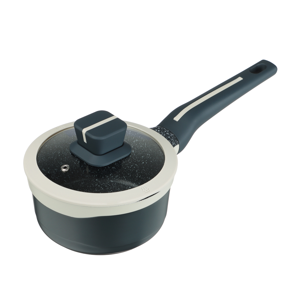 SATOSHI Кай Ковш с крышкой литой 1,3л, 16х8см, антипригарное покрытие, индукция - #2