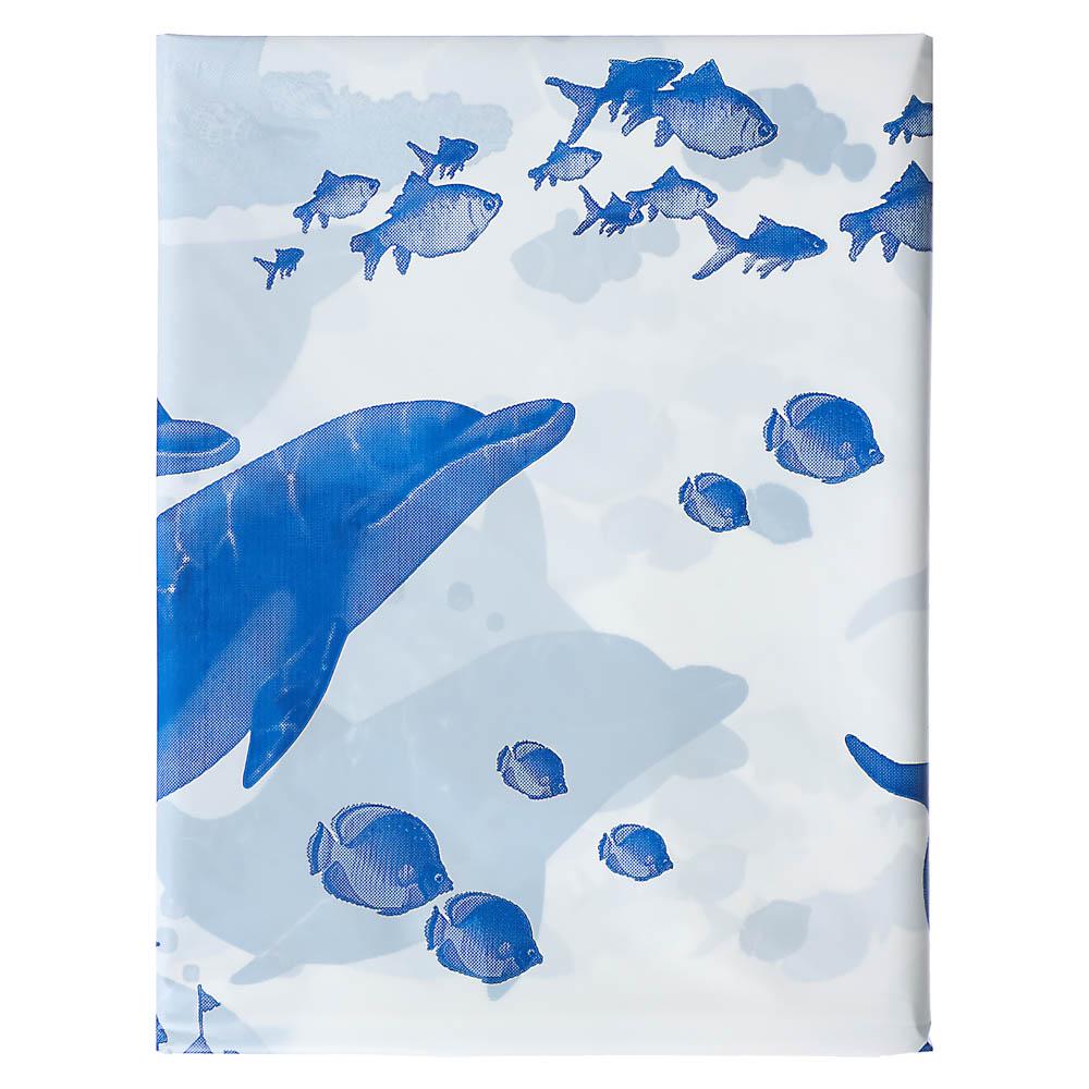 VETTA Шторка для ванной, ПВД, 180x180см, "Синие дельфины" - #2