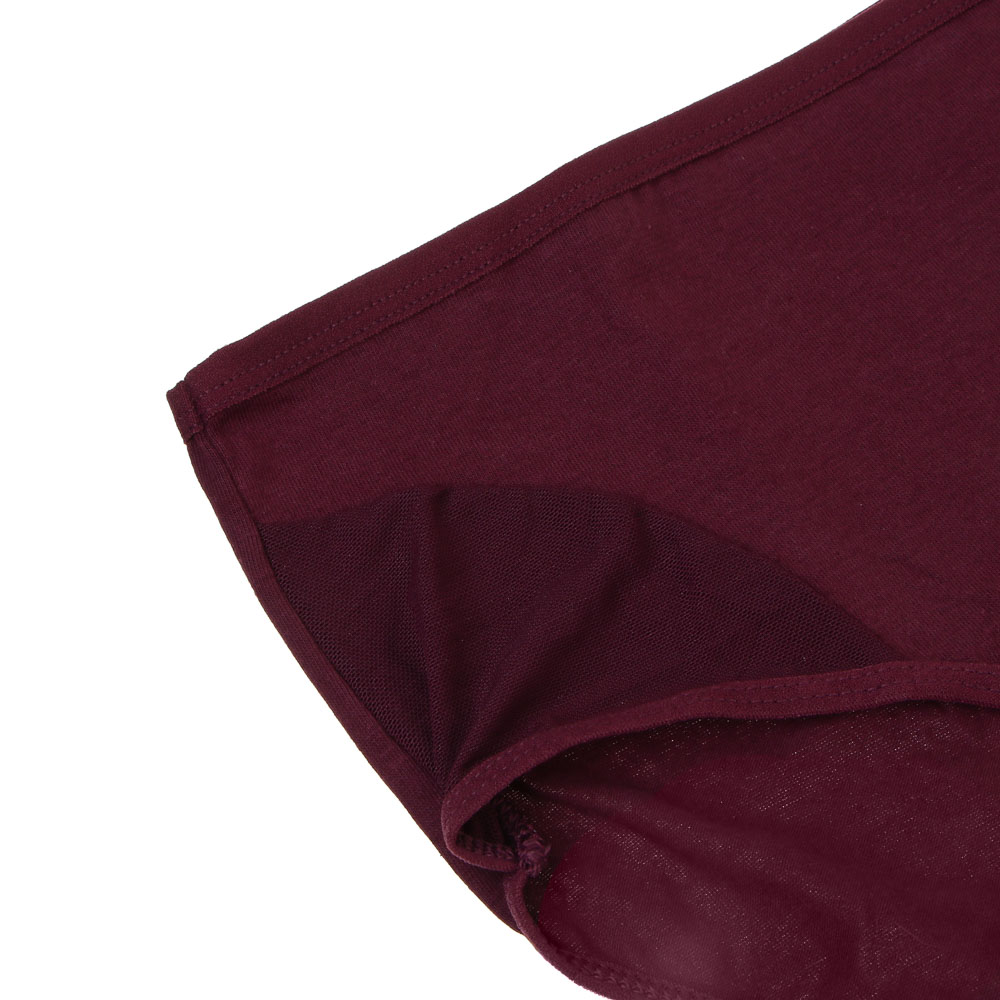 GALANTE Трусы женские макси с декором, р.50, 95%хлопок, 5%спандекс, бордовый, НБ25-15 - #2