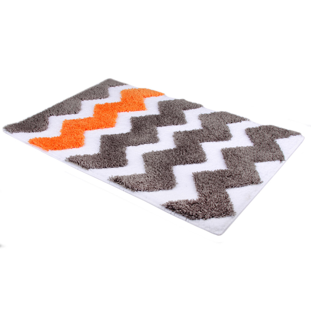 VETTA Коврик для ванной, микрофибра, 45x70см, "Зигзаг удачи", 4 цвета - #3