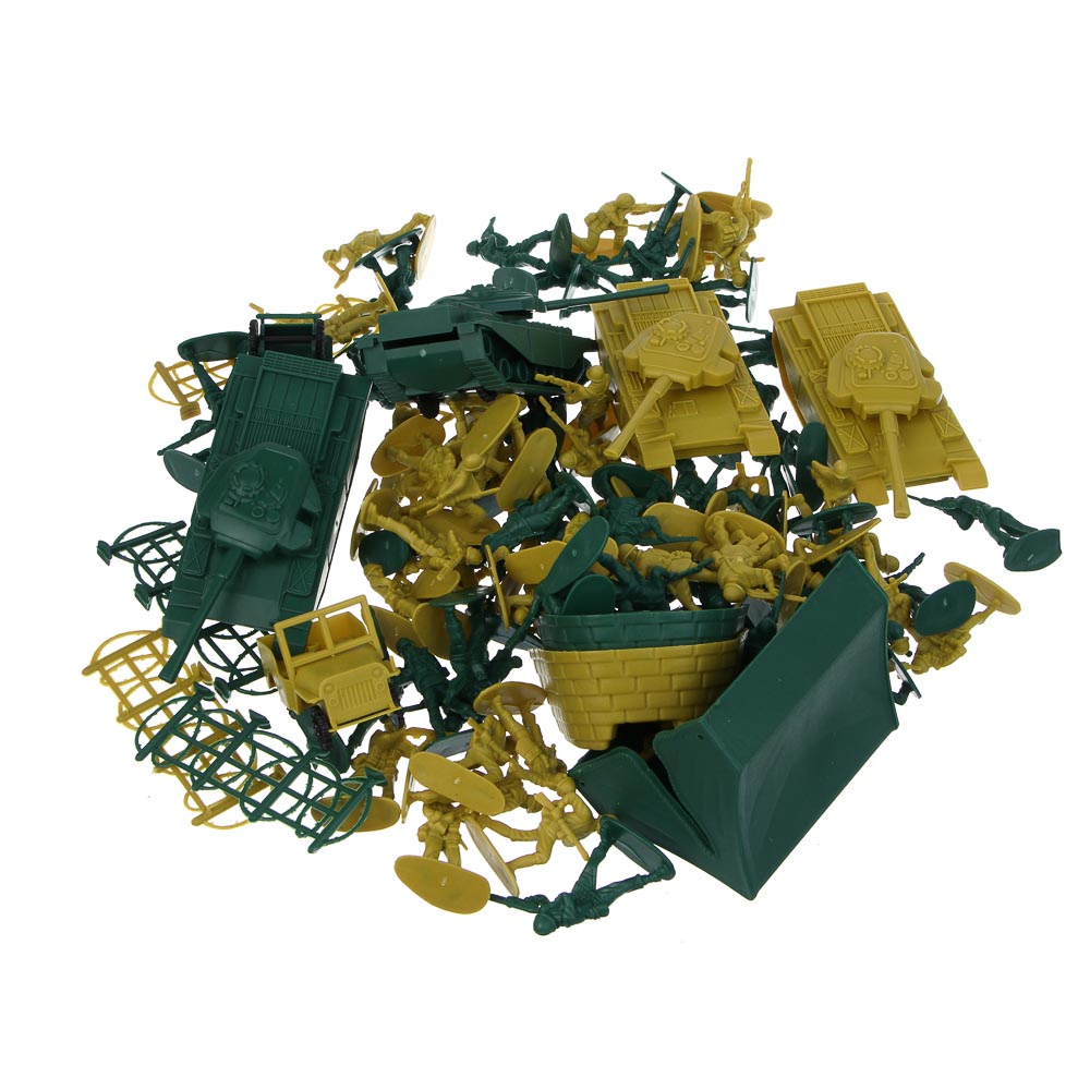 ИГРОЛЕНД Набор солдатиков 100 шт., пластик - #4