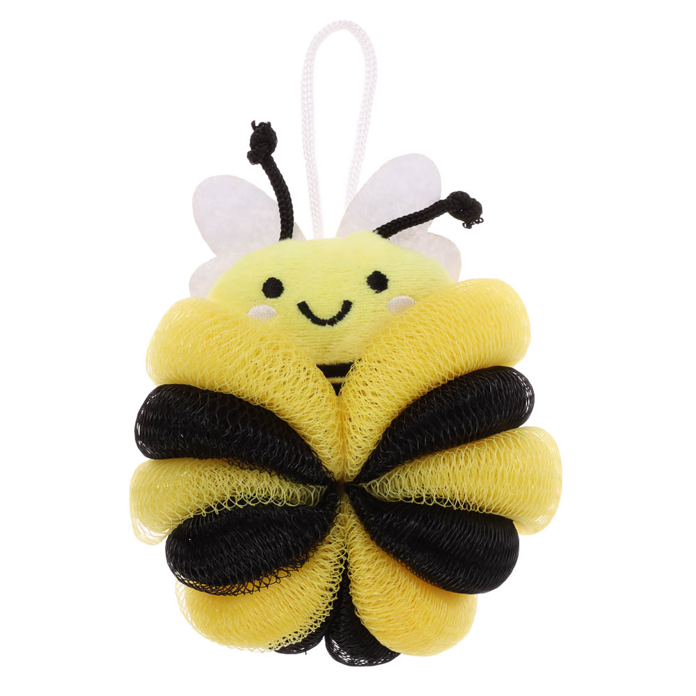 ЮL Мочалка банная для тела, полиэтилен, полиэстер, 50гр, 2 дизайна, МС24-04 - #7