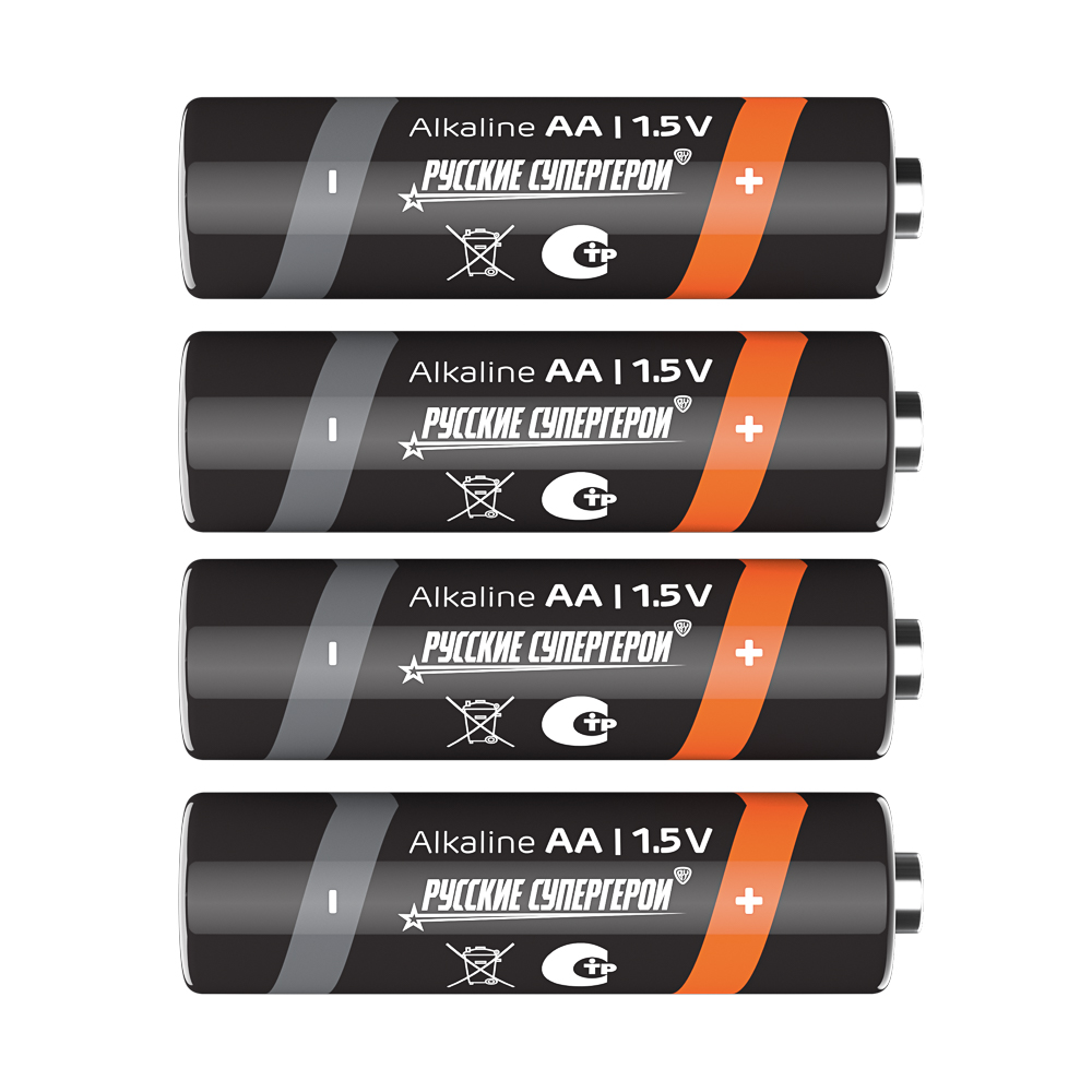 Батарейки AA BY (LR06) 4шт в блистере, щелочные 1.5V, высокой ёмкости - #4