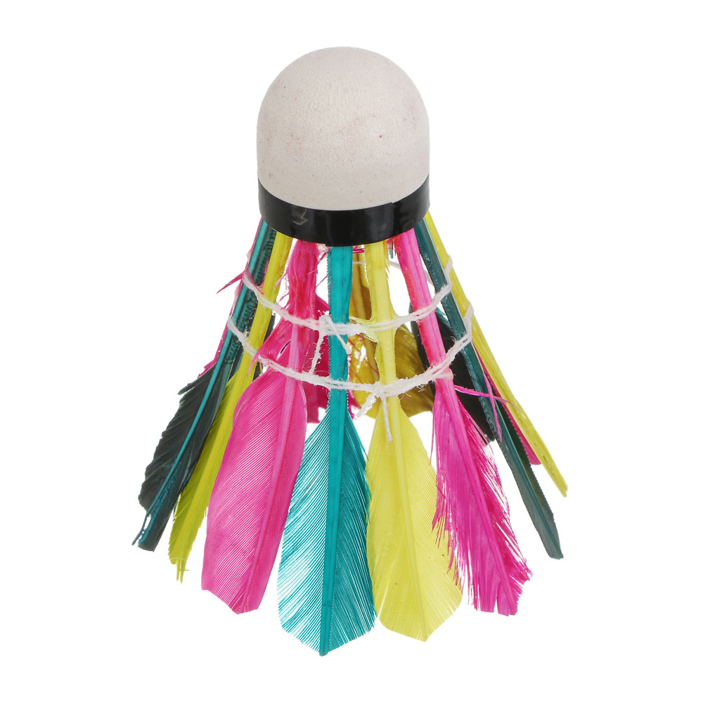 Воланы для бадминтона, тм BY SPORT, набор 3шт, в тубе, ПВХ+перо - #2