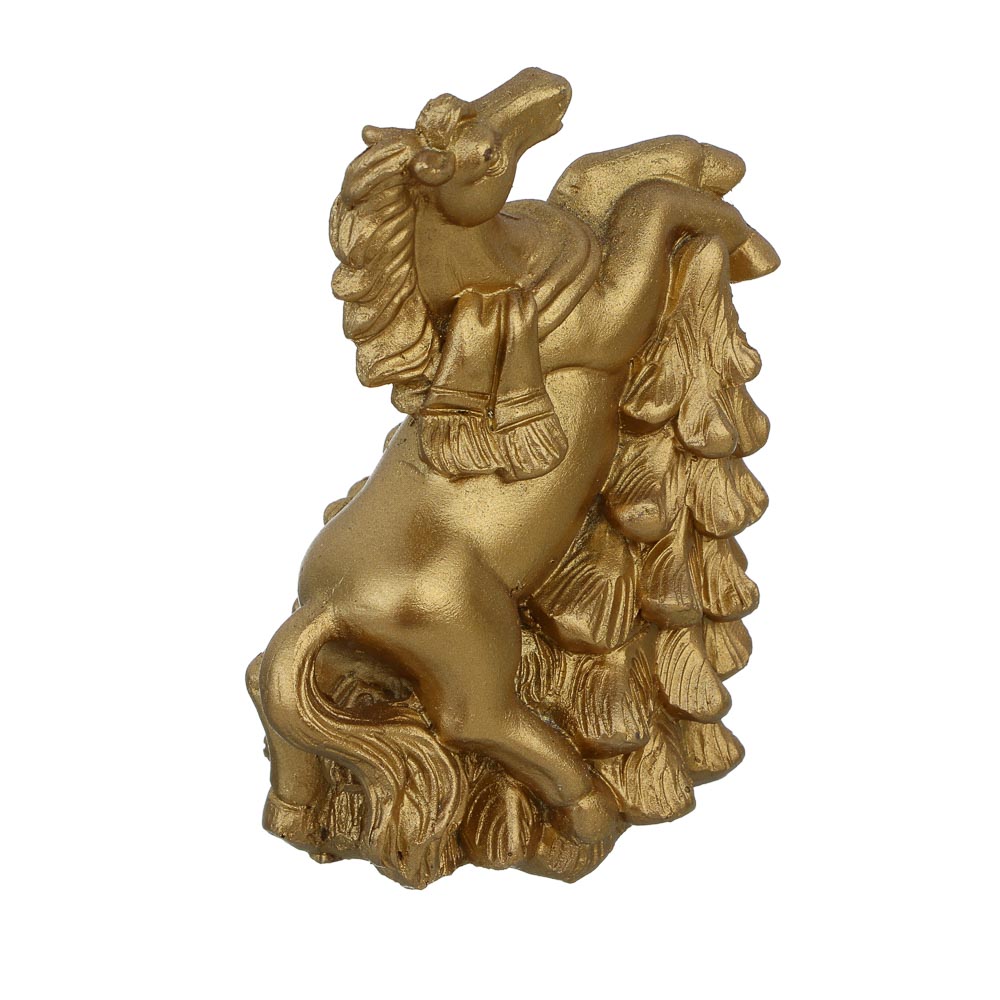 СНОУ БУМ Копилка лошадь 8x5.5*10 см, золото, полистоун, 2 вида - #4