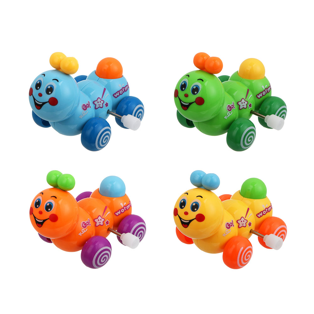 Заводная игрушка "Гусеничка", ABS, 5,3х7,1х5,7см, 4 дизайна - #2