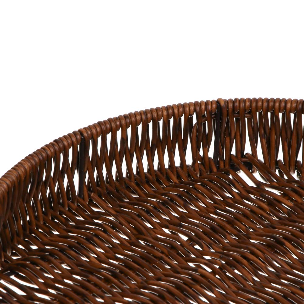 Поднос сервировочный с ручками плетенный, ПВХ, тм Satoshi, 30x30x4см - #5