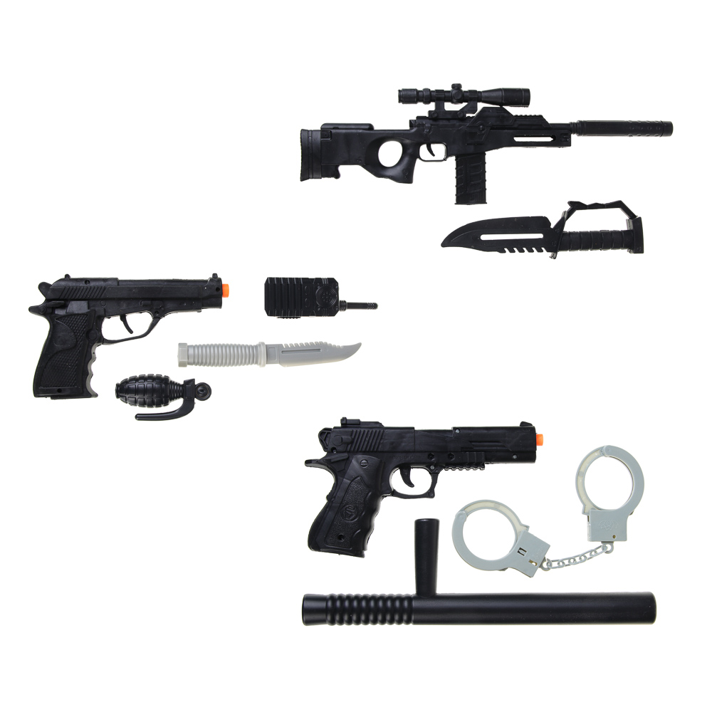 ИГРОЛЕНД Игровой набор оружия "Военная полиция", PP, PVC, 18x56x3см, 3 дизайна - #2
