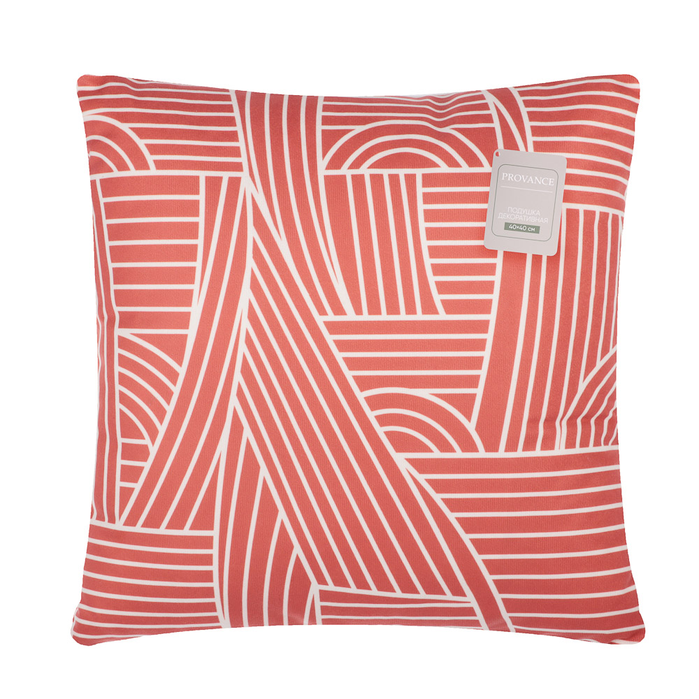 PROVANCE Кантри Подушка декоративная велюр, 40х40см, 100% полиэстер - #7