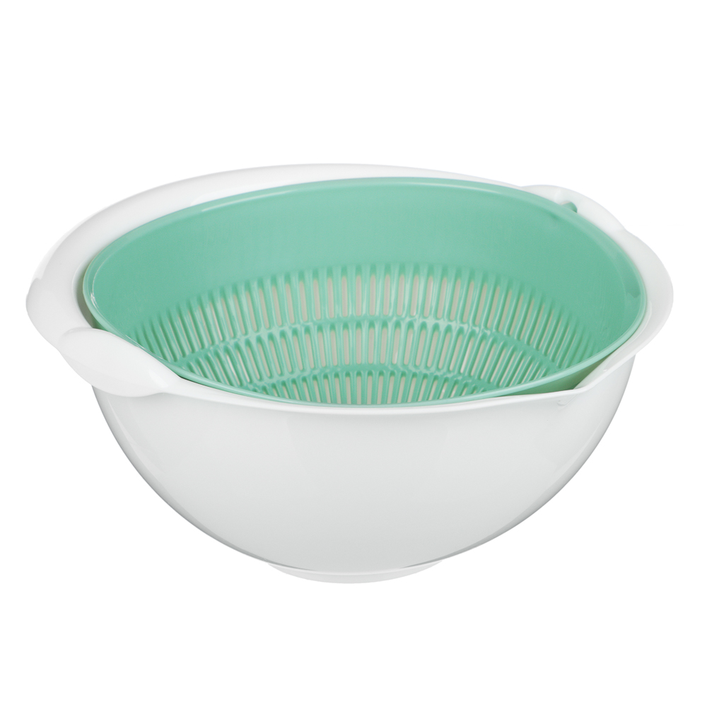 Дуршлаг с миской 2л, пластик - #1
