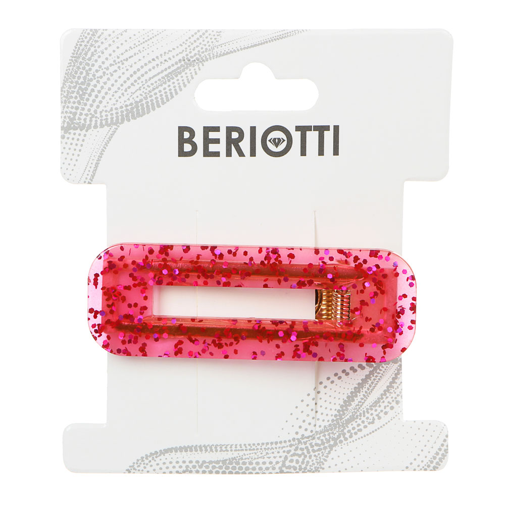 BERIOTTI Зажим для волос, сплав, акрил, 6,5/7см, 2 дизайна - #4