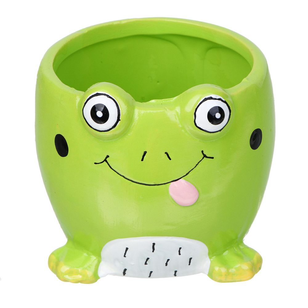 INBLOOM Кашпо Лягушонок 7х7см, керамика - #2