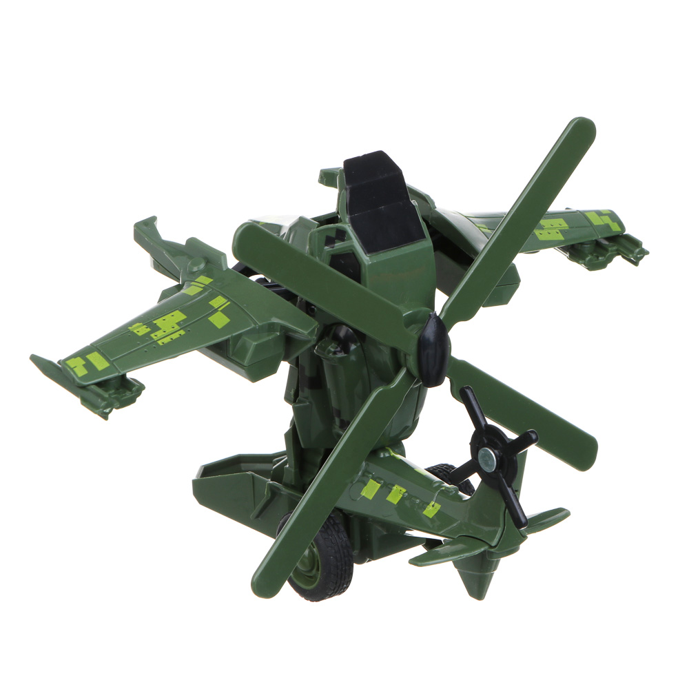 ИГРОЛЕНД Вертолет - трансформер 2 в 1, инерция, удар, ABS, 17х6х15 см, 2 дизайна - #12