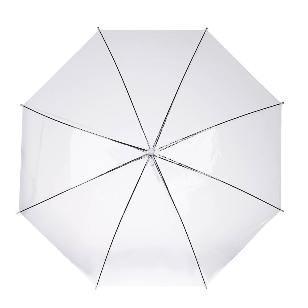 Зонт-трость прозрачный, диаметр 90 см, 8 спиц, ЭВА, пластик, сплав, 3 цвета - #13