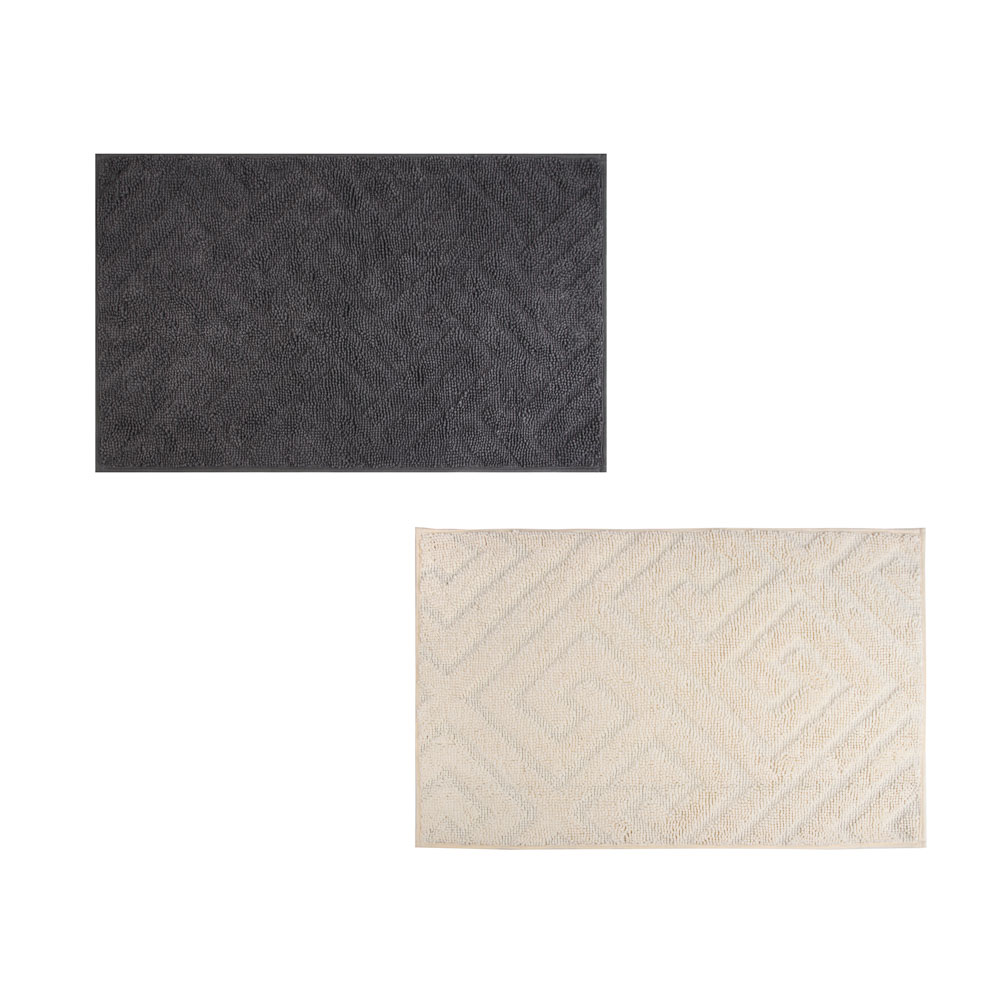 Коврик для ванной комнаты тм VETTA Noor, нейлон 750г + TPR 800г, 80x50см, 2 цвета - #1