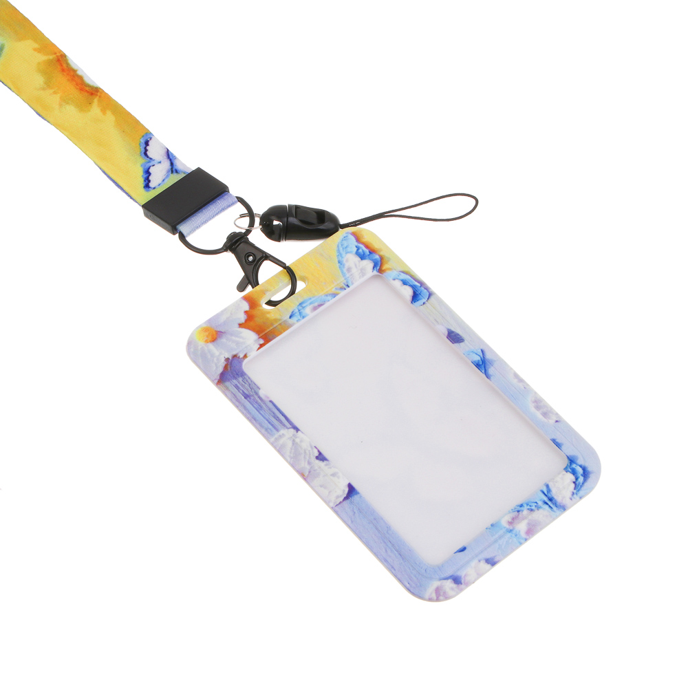 Чехол брелок для пропуска тм ЮL Funny на ленте, пластик, металл, 11х7см, 4 дизайна - #5