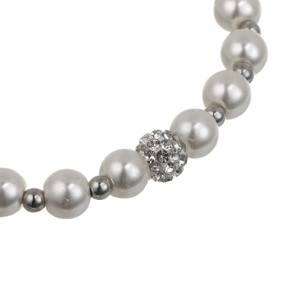 Браслет 17см, медь, алюминий, стекло, БЖ25-19 - #2