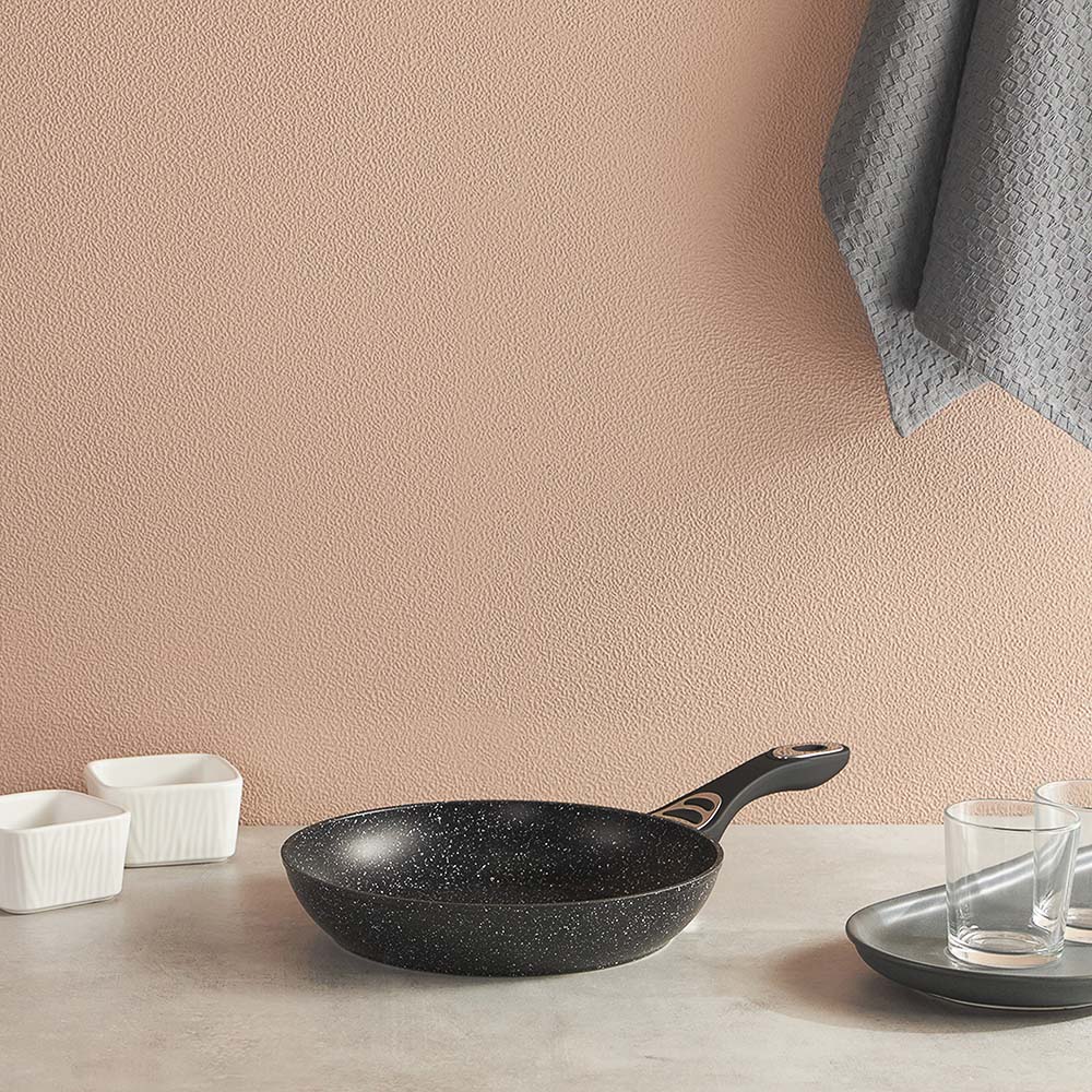 SATOSHI Танто Сковорода литая d26см, антипригарное покрытие Мрамор, индукция - #12