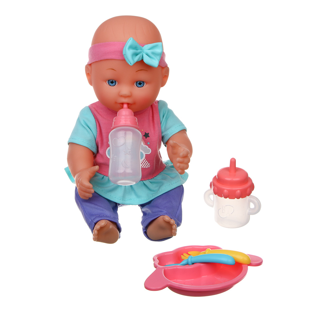 ИГРОЛЕНД Пупс 30 см с аксессуарами, PP, PVC, полиэстер, ABS, 41x10,5x33 см - #6