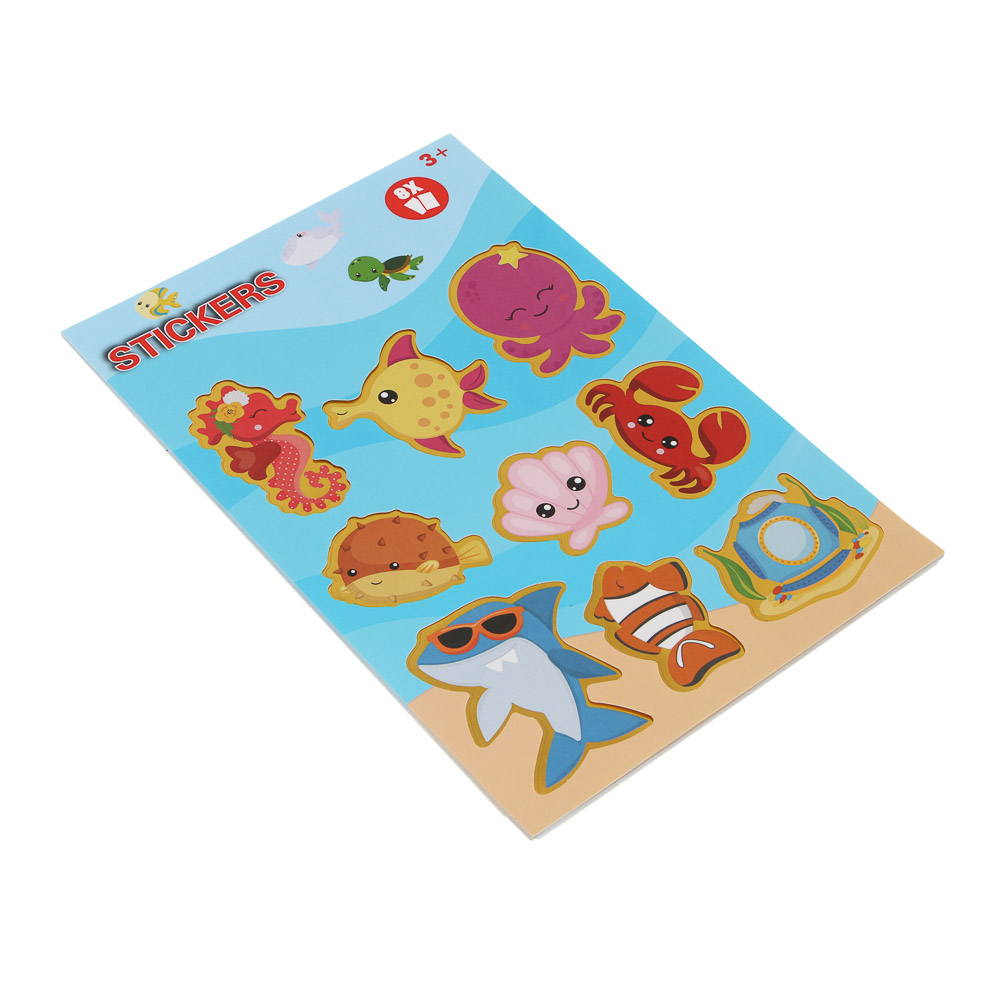 Блокнот с наклейками для творчества, 24х15см, бумага, 8 страниц, 4 дизайна - #7