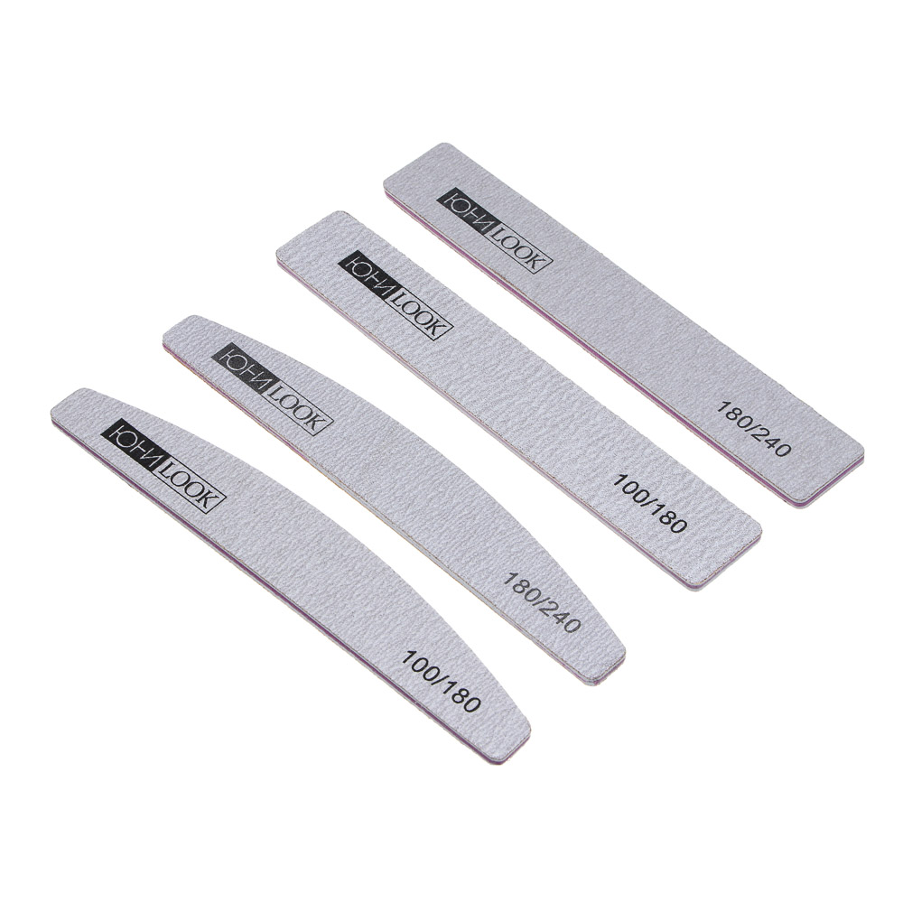 Пилка шлифовальная тм ЮL 2-х сторонняя, 100/180 и 180/240 грит, ЭВА, пластик, 17,8 см, 2 формы - #1