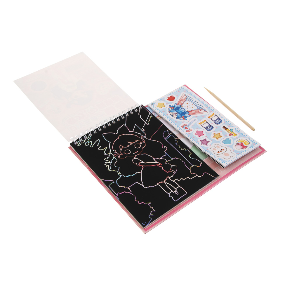 Набор для творчества с наклейками, гравюрой, магнитным пазлом, 23,5х24,5см, картон, бумага, микс, 3+ - #4