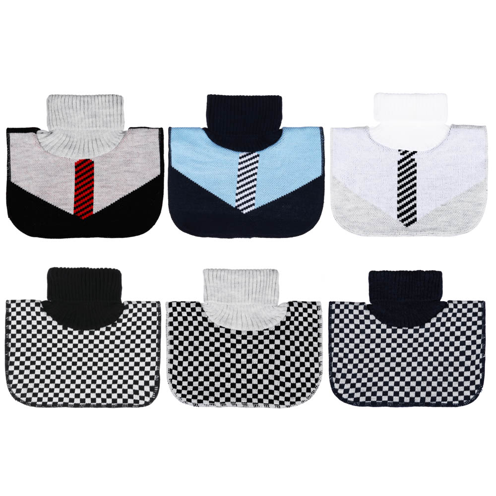 Манишка на флисе для мальчика, 100% акрил, р-р 28, рост 104, 2 дизайна - #1