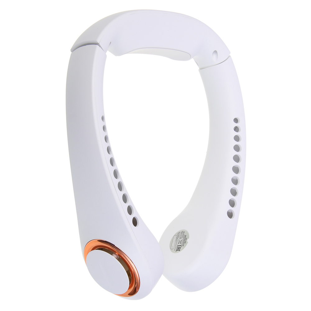 Вентилятор на шею тм LEBEN, 3.7в/500мАч, белый - #1