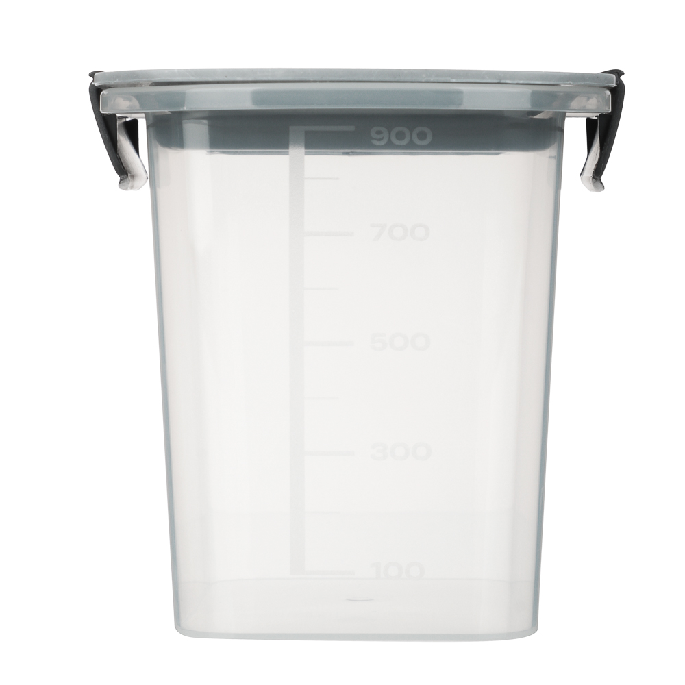 Контейнер герметичный с защелками для сыпучих продуктов 1000мл, пластик - #4